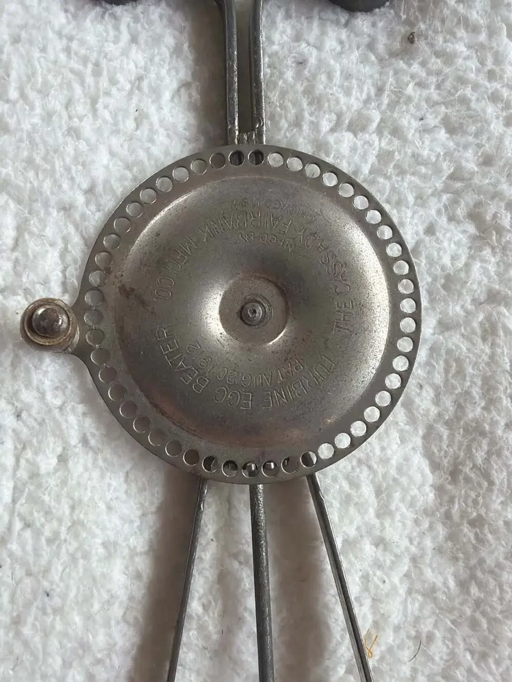 Vintage 1912 Cassady-Fairbank Turbine Egg Beater
